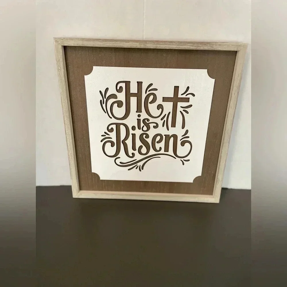 He is Risen decor frame